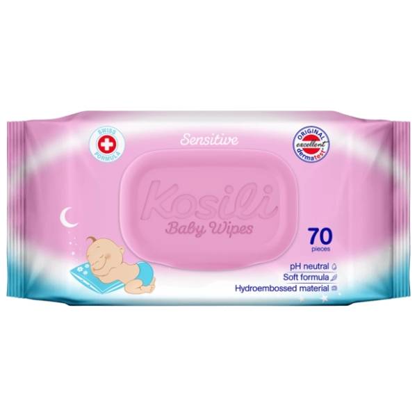 Vlažne maramice KOSILI roze 70kom