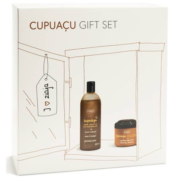 ZIAJA set Cupuacu (gel za tuširanje 400ml i piling 200ml)
