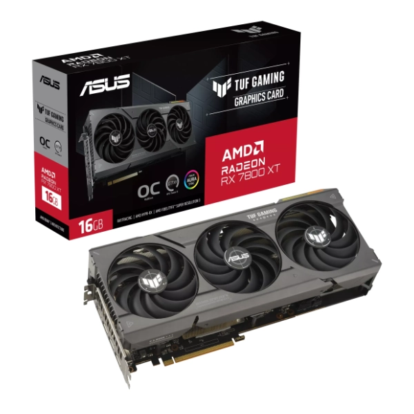 ASUS AMD Radeon RX 7800 XT TUF Gaming OC Edition 16GB GDDR6 256-bit grafička kartica