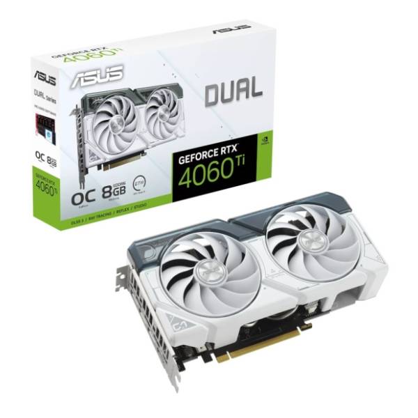 ASUS nVidia GeForce RTX 4060 Ti DUAL White OC Edition 8GB GDDR6 128-bit grafička kartica