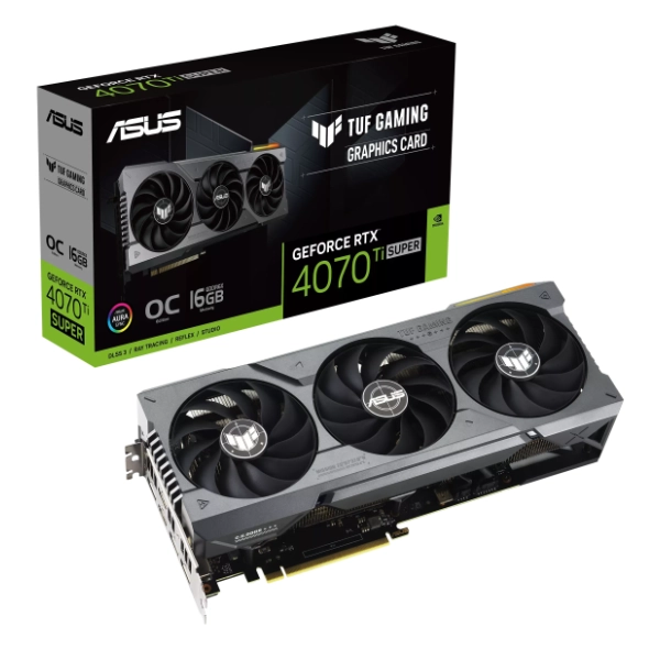 ASUS nVidia GeForce RTX 4070 Ti TUF Gaming SUPER OC Edition 16GB GDDR6X 256-bit grafička kartica