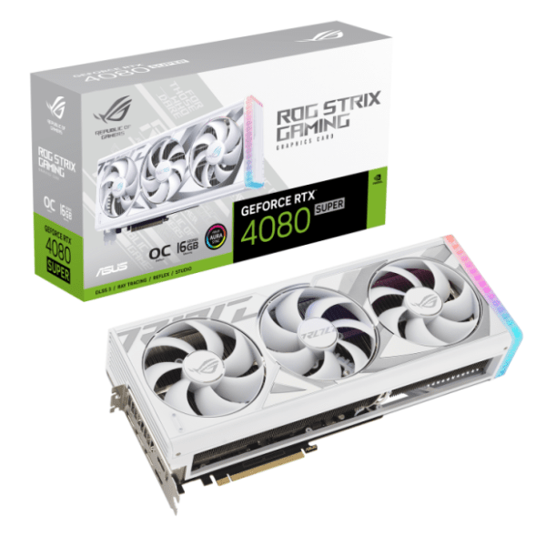 ASUS nVidia GeForce RTX 4080 ROG Strix SUPER White OC Edition 16GB GDDR6X 256-bit grafička kartica