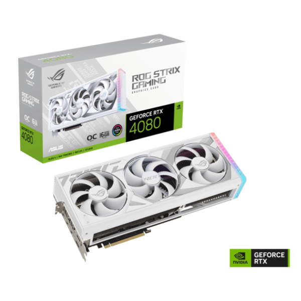 ASUS nVidia GeForce RTX 4080 ROG Strix White OC Edition 16GB GDDR6X 256-bit grafička kartica