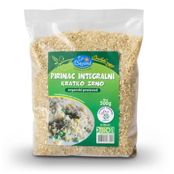 Integralni pirinač BEYOND organski kratko zrno 500g