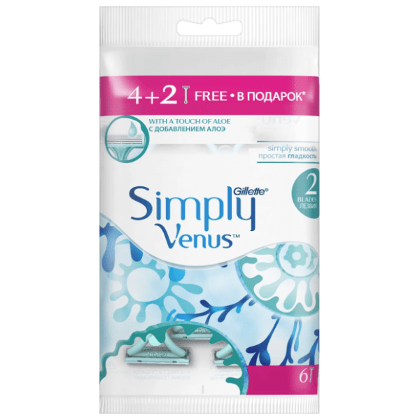 Brijač GILLETTE Simply Venus 2 4+2 gratis