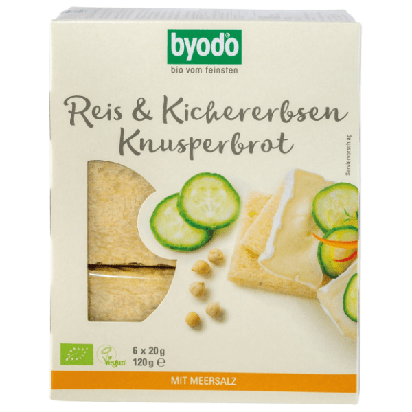 BYODO Hleb hrskavi pirinač leblebija organski 120g