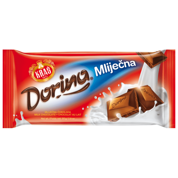 Čokolada KRAŠ Dorina mlečna 80g