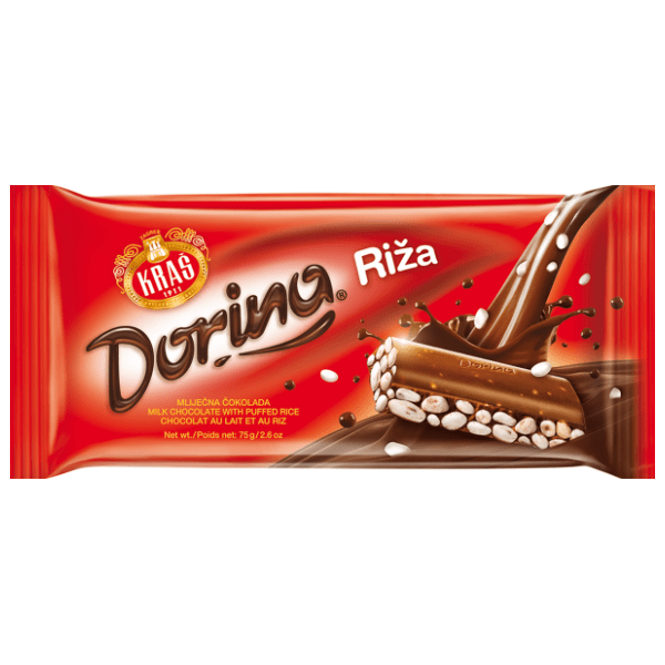 Čokolada KRAŠ Dorina riža 75g