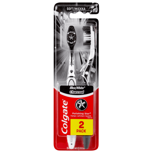 COLGATE Max white Charcoal četkica za zube 2kom