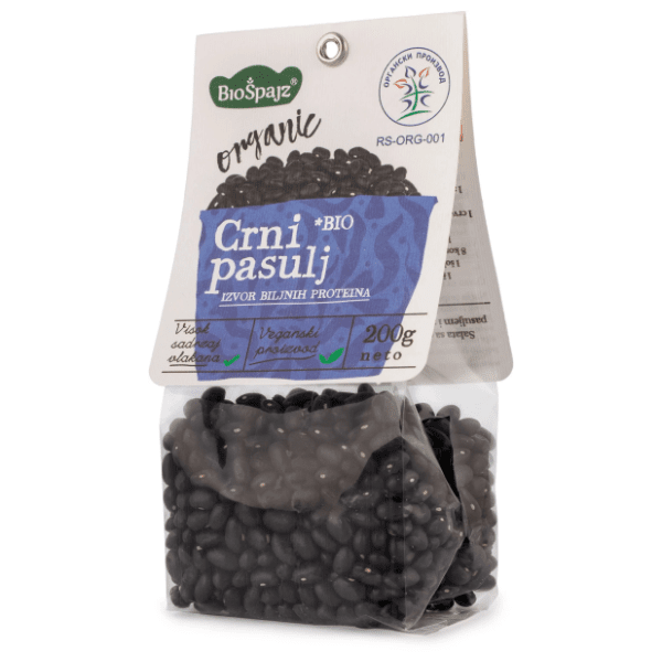 BIO ŠPAJZ crni pasulj ogranski 200g