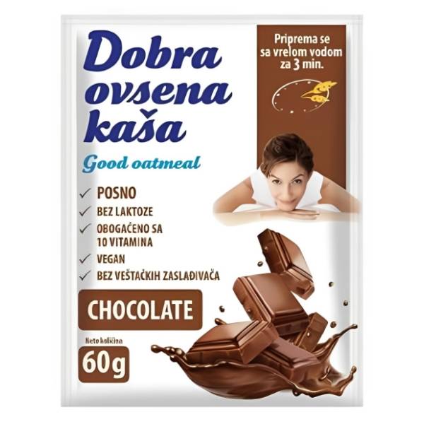 DOBRA ovsena kaša čokolada 60g