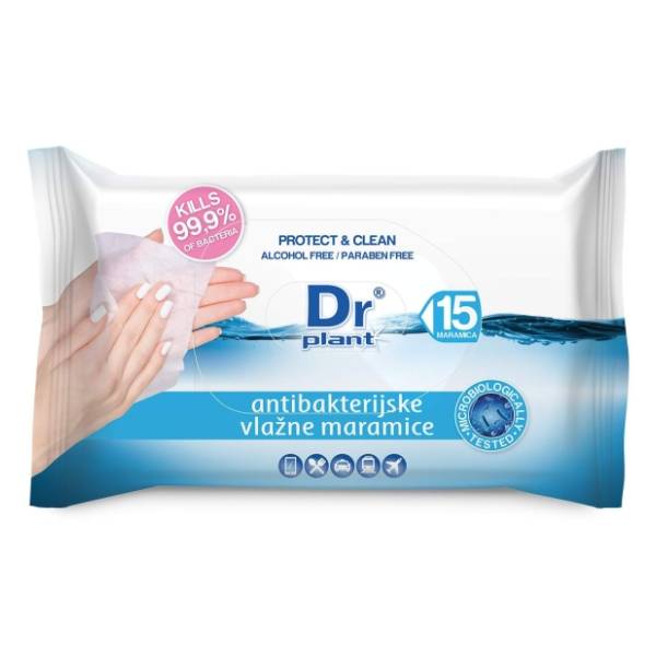 DR. PLANT antibakterijske vlažne maramice 15kom