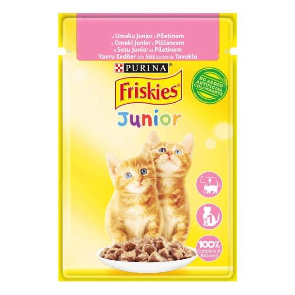 FRISKIES Junior preliv za mačke piletina 85g