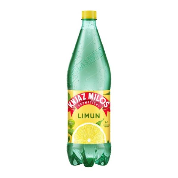 Gazirana voda KNJAZ MILOŠ limun 1,25l