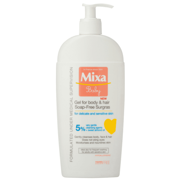 Gel za kupanje MIXA Baby 2in1 za kosu i telo bez sapuna 250ml