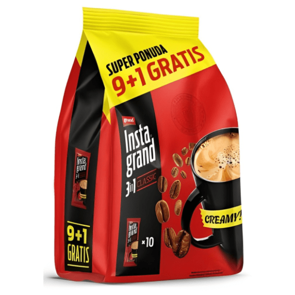 Instant kafa GRAND 3u1 classic 200g 9+1 gratis