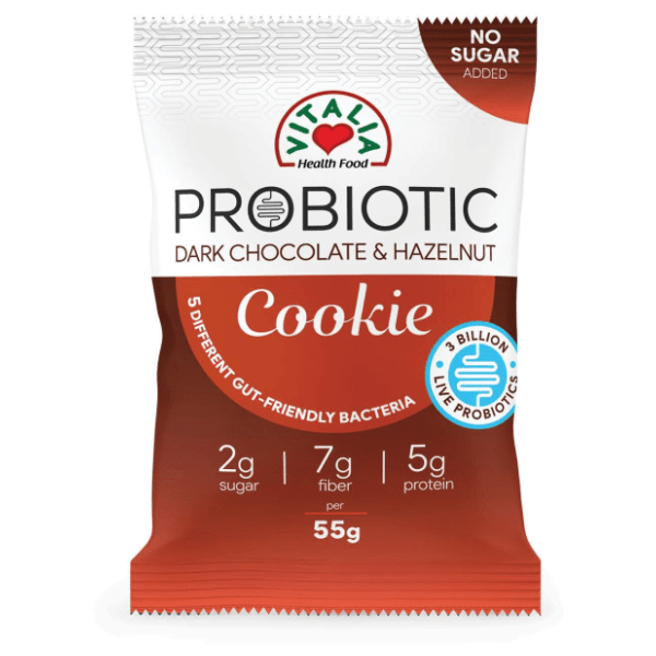 VITALIA probiotic cookie crna čokolada lešnik 55g