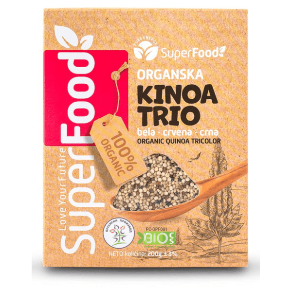 SUPERFOOD kinoa trio organska 200g