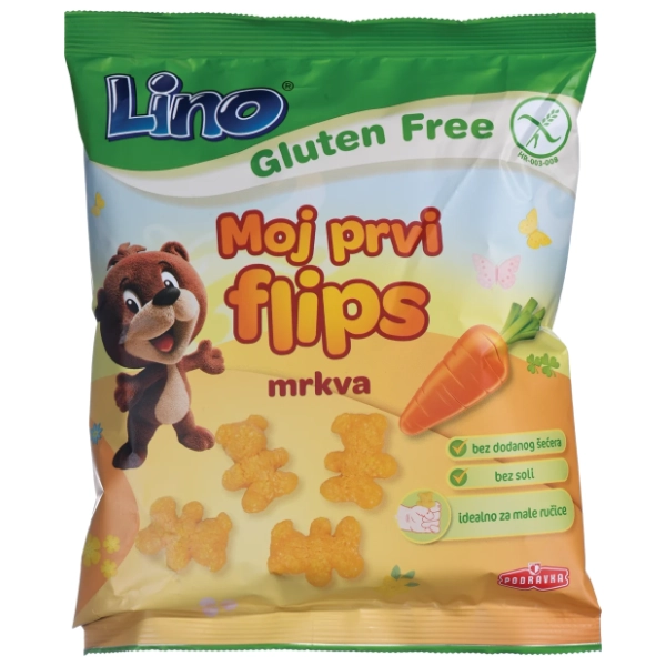 LINO moj prvi flips za decu šargarepa 35g