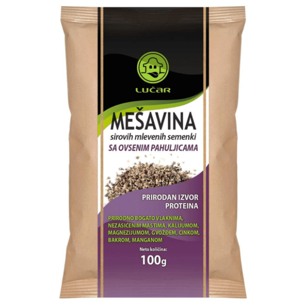 LUČAR mešavina semenki sa ovsenim pahuljicama 100g