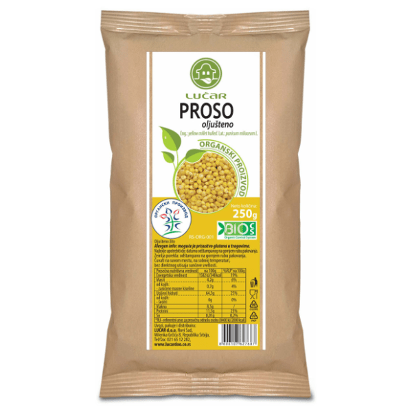 LUČAR proso oljušteni organski 250g