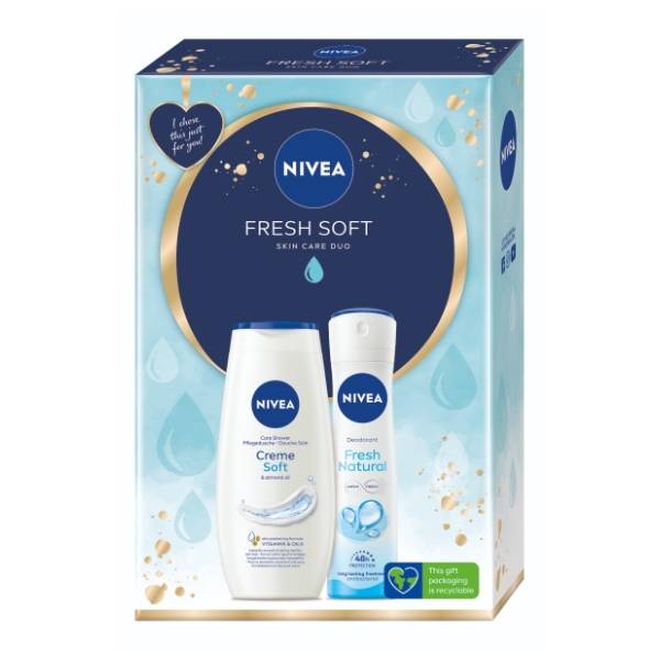 NIVEA set Fresh soft (gel za tuširanje i dezodorans)