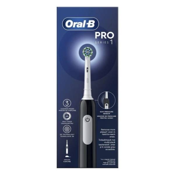 ORAL B Pro 1 Black W/TC električna četkica za zube 1kom