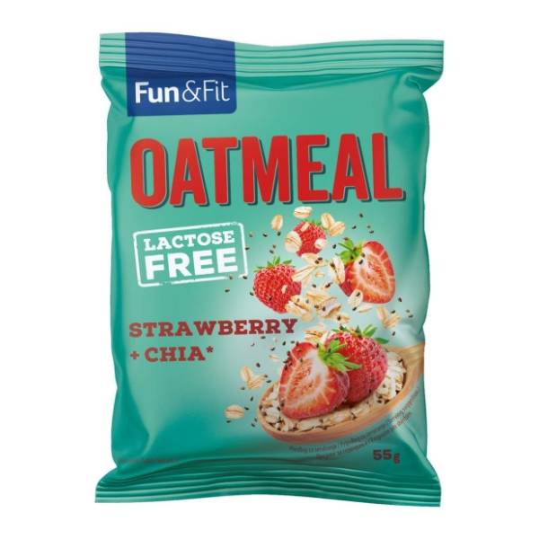 FUN & FIT ovsena kaša jagoda čia  55g