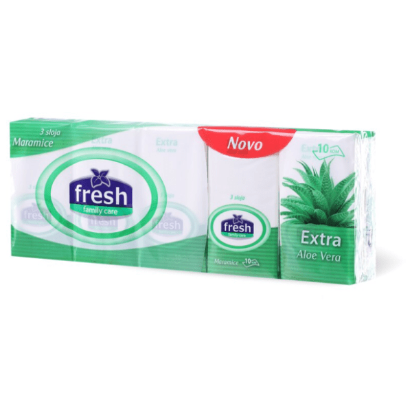 Papirne maramice FRESH family care aloe vera 10kom