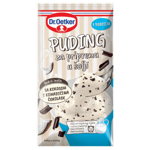 Puding DR.OETKER kokos čokolada 30g