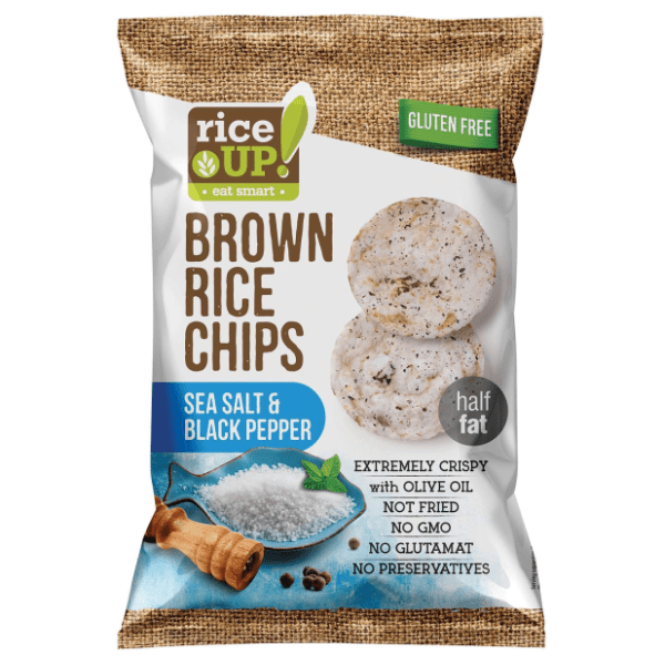 Pirinčani čips RICE UP morska so biber 60g