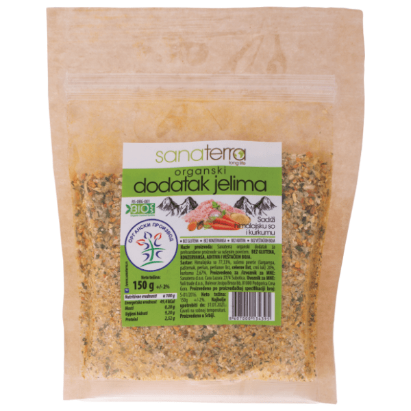 SANATERRA Organski dodatak jelima 150g