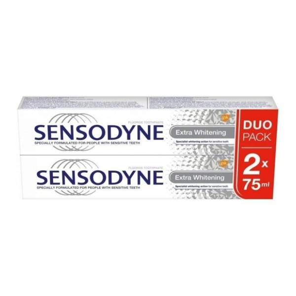 Pasta SENSODYNE Extra whitening 2x75ml