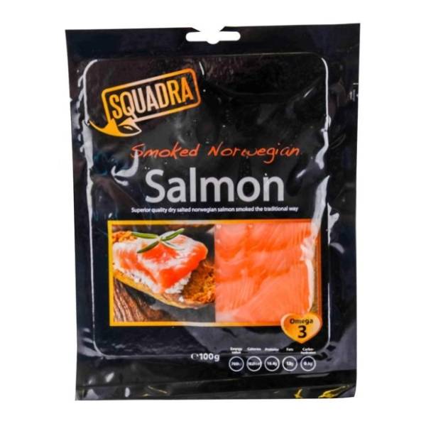 SQUADRA dimljeni losos slajs 100g