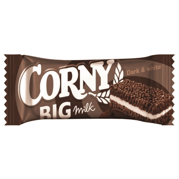 Štanglica CORNY Big milk dark & white 40g