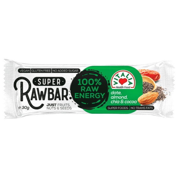 Štanglica VITALIA raw bar čia kakao 30g