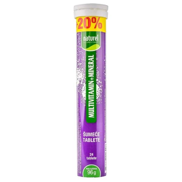 Šumeće tablete NATUIREL multivitamin + mineral 96g