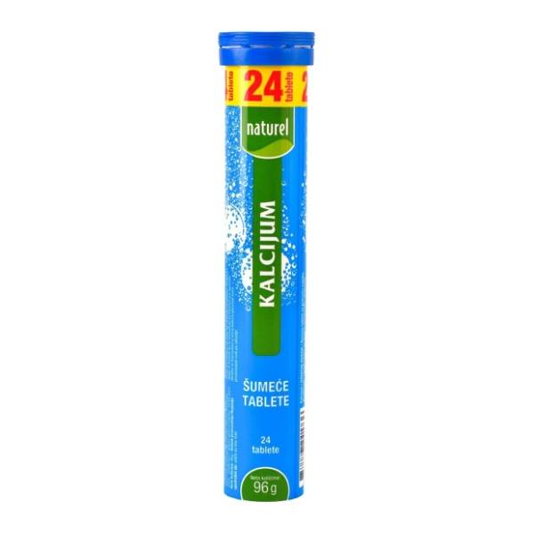 Šumeće tablete NATUREL kalcijum 96g