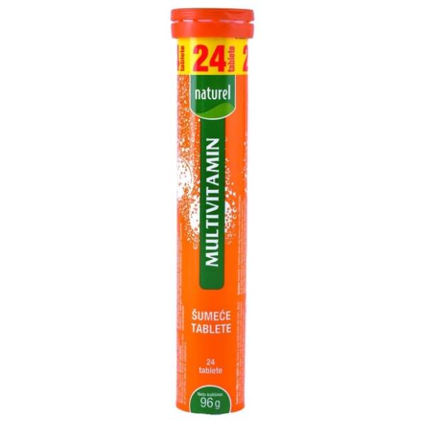 Šumeće tablete NATUREL multivitamin 96g