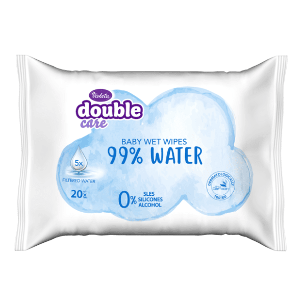 Vlažne maramice VIOLETA baby water care 20kom