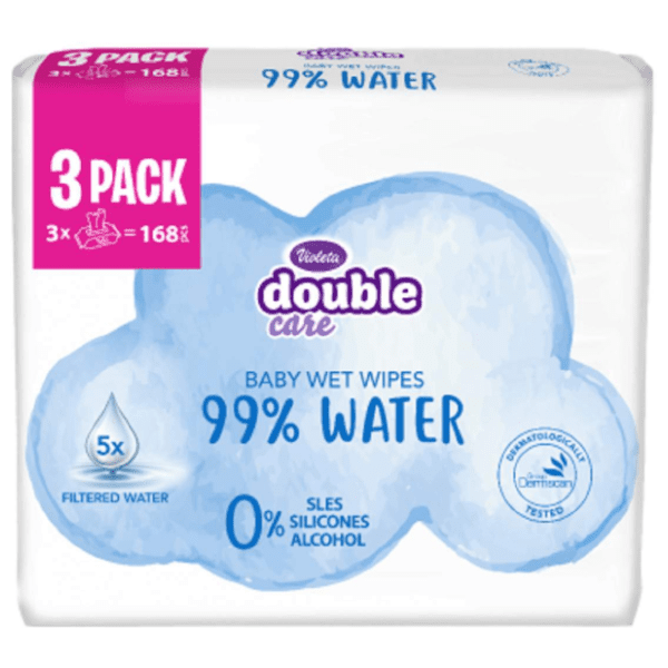 Vlažne maramice VIOLETA baby water care 3x56kom