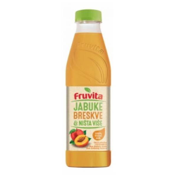 Voćni sok FRUVITA breskva, jabuka i ništa više 750ml
