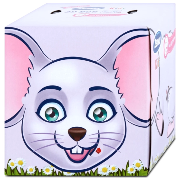 Papirne maramice ZEWA kids 3D zoo box kutija 3sloja 60kom