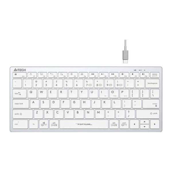 A4 TECH bežična tastatura Fstyler FBX51C Compact bela