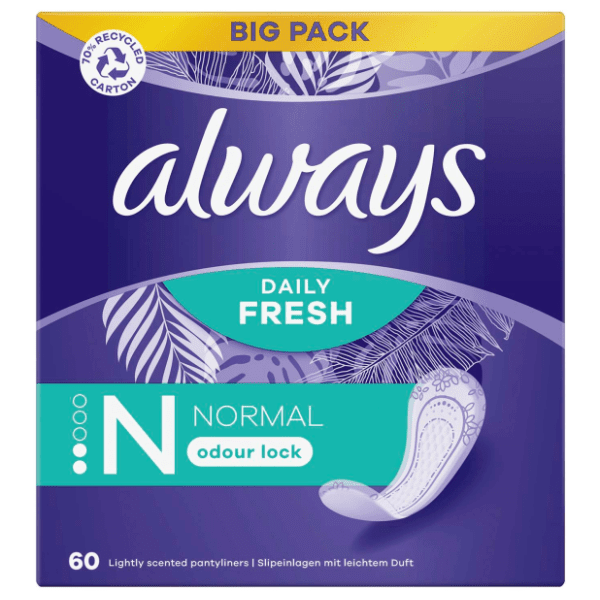 ALWAYS Dnevni ulošci Fresh & protect normal 60kom