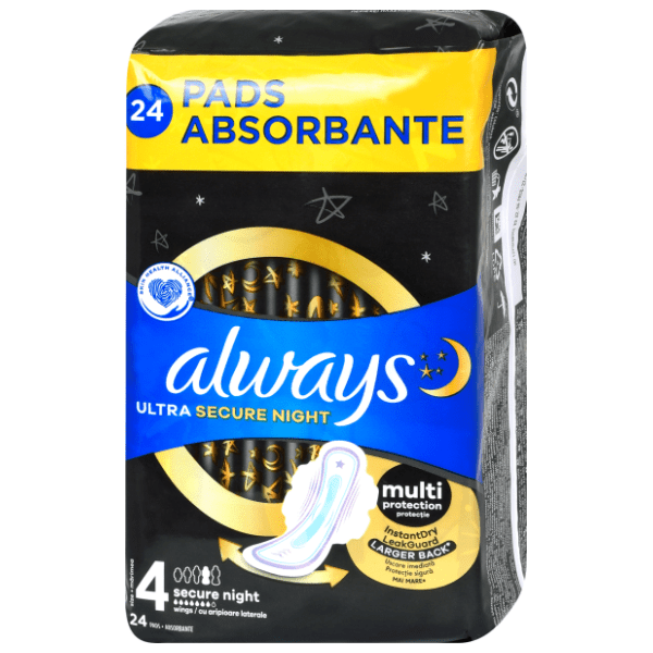 ALWAYS noćni ulošci ultra secure night veličina 4 24kom