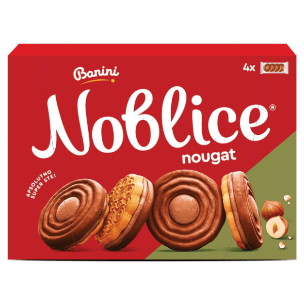 Biskvit BANINI Noblice nougat 222g