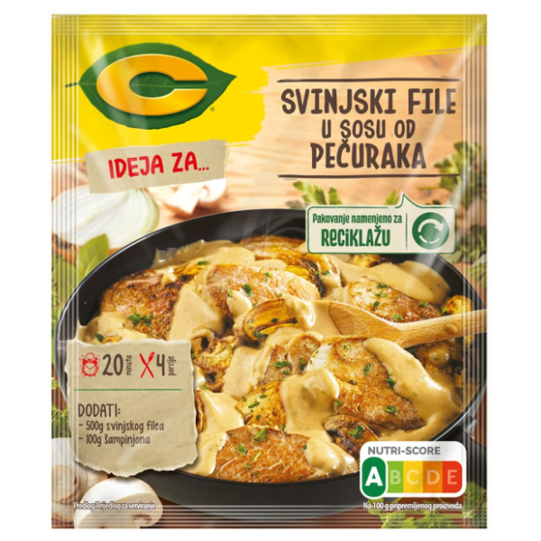 Dodatak C za svinjski file u sosu od pečuraka 39g