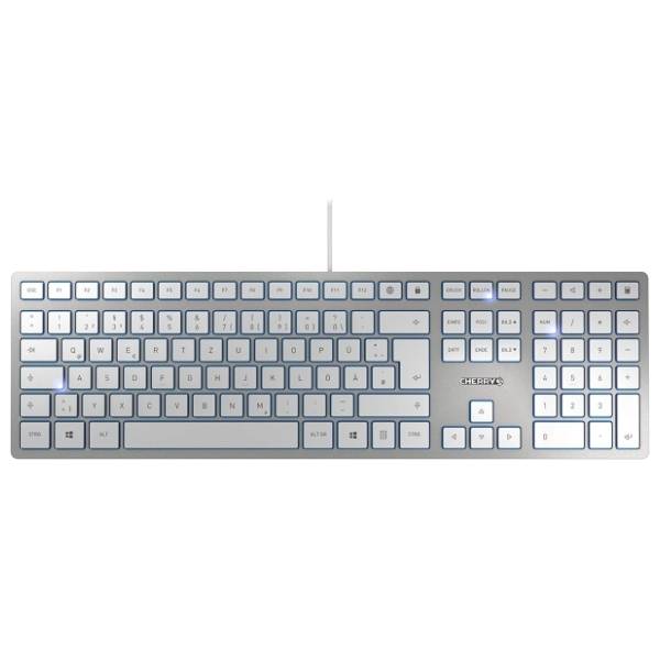 CHERRY tastatura KC-6000 Slim YU srebrna