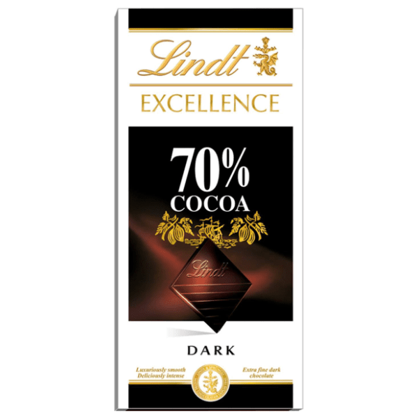 LINDT crna čokolada Excellence dark 70% cacao 100g